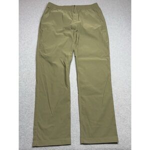 North Face Arque Elastic Waist Pants Mens Large (34x30) OD Green Stretch Active